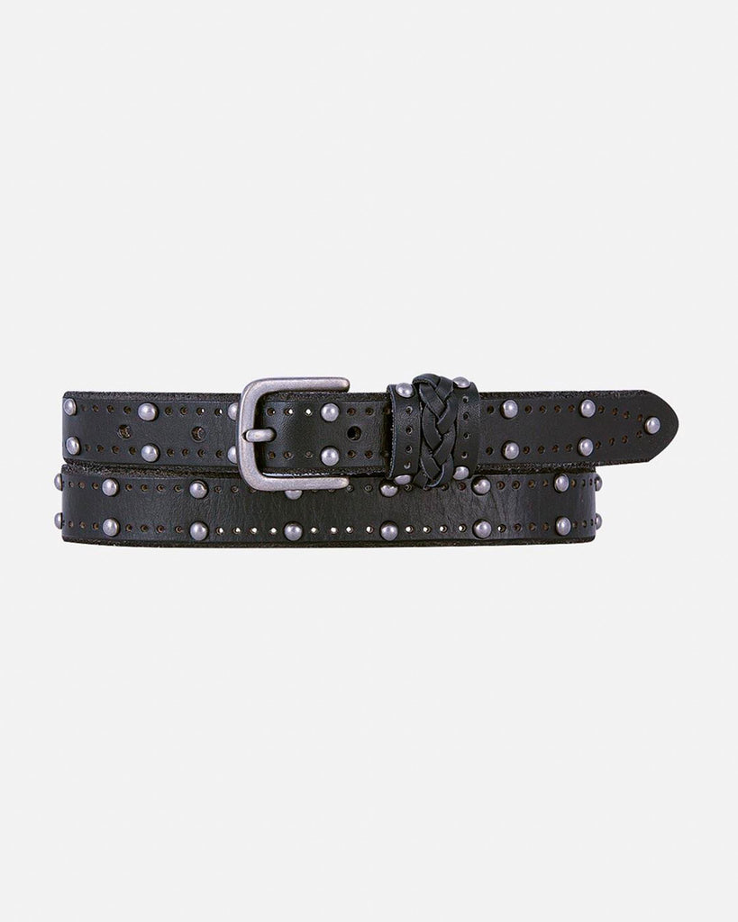 Caroline | Perforated & Studded Leather Belt
