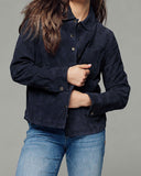 Marine Wildleder